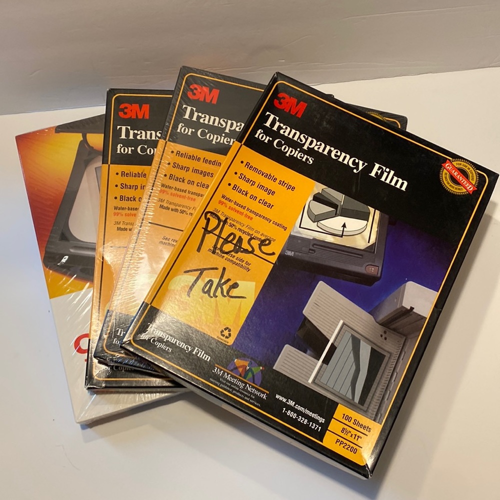 300+ Copier Capable Transparencies